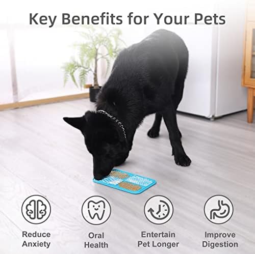MateeyLife Lick Mat for Dogs & Cats, Slow Feeder Licking Pads for Boredom