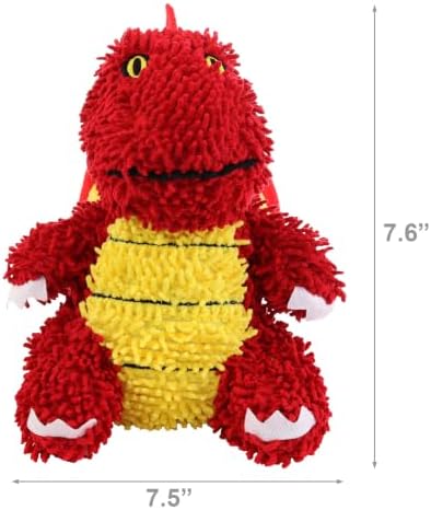 MIGHTY Tuffy Microfiber Medium Ball Dragon Dog Toy