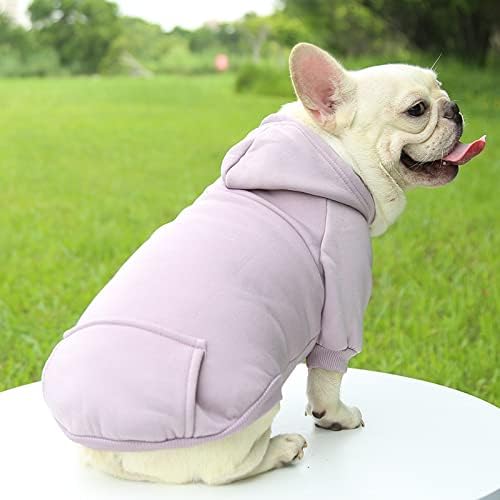 TAPBULL Dog Dresses, Fashionable Pet Dog Sweatshirt Clothes in Light Colors, Cute Cat Birthday Dress Outfit (Pink/Purple/Coffee 3-Pack), Large