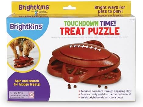 Learning Resources Brightkins Touchdown Time Treats Puzzle - Enrichment Puzzle Toys for Dogs Mental Stimulation, Gift for Puppies