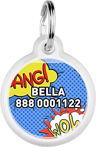 Personalized Pet ID Tag for Dog Cat with QR Passport Global Search System of Lost Pets - Personalized Dog Tags Cat Name Tags - Wow