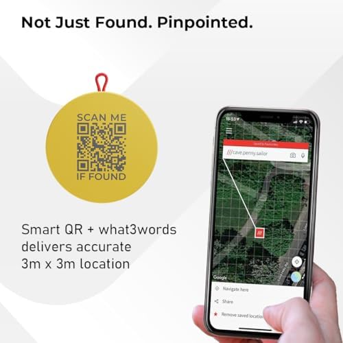 ROAM SMART TRACKER Bluetooth Item Locator: iOS & Android Compatible | Waterproof Tracker for Keys, Luggage, Kid & Pet Gear, Built-in Elastic Strap, No Extra App or Fees, Fast Setup, 1-Pack