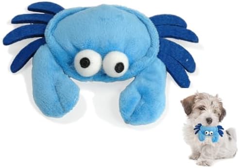 Glory To Dog TinyToy Blue Crab Plush Small Breed Dog Toy