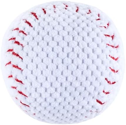 ZippyPaws SportsBallz Dog Squeaky Toys to Keep Them Busy - Baseball