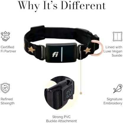 DOGISTRY - The Fi Rockstar Collar - GPS Dog Collar Band - Large