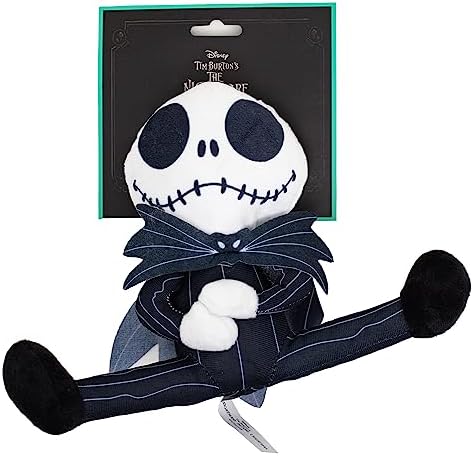 Buckle-Down Disney Dog Toy, The Nightmare Before Christmas Jack Sitting Pose Pet Toy, Plush