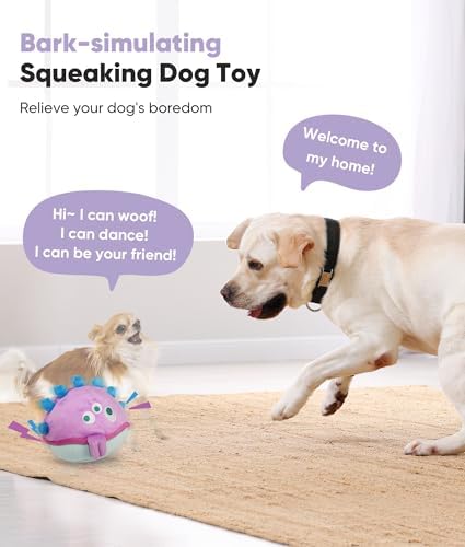 Petbobi Interactive Dog Toys for Small Medium Breeds Moving Barking Ball