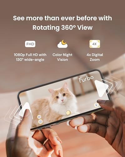 Furbo 360° Cat Camera [No Monthly Fee]