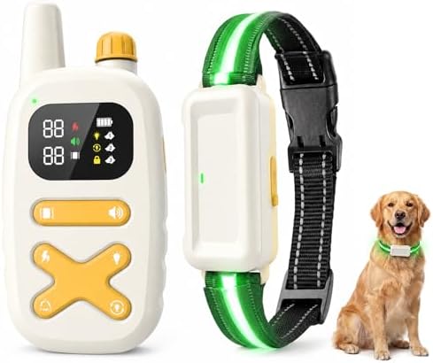 Dog Training Collar with 3300FT Remote, IP68 Waterproof, 3 Modes