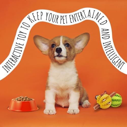 Interactive Pet Toy Balls,Treat Dispensing Ball for Dogs, Dog Balls for Training/Playing/Chewing, Dog Balls for Teeth Cleaning & Massage, Pack of 3 Assorted Colours,3inch/2.5inch/2 inch