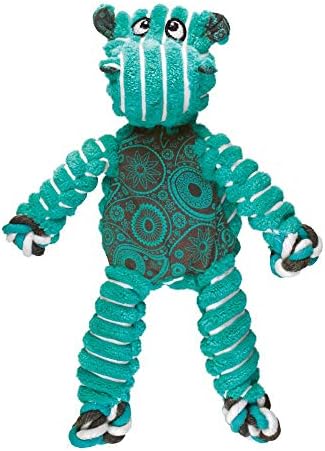 Kong Floppy Knots Rope and Plush Dog Toy, Hippo, Small/Medium