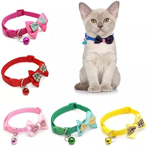 Adjustable Bow Tie Bell Bowknot Sale Collar Necktie Puppy Kitten Dog Pet Accessories