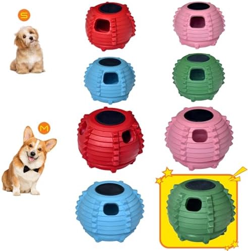 XHX Long-Lasting Interactive Dog Toy for Medium and Large Dogs 25-75 lbs(Green, Medium)