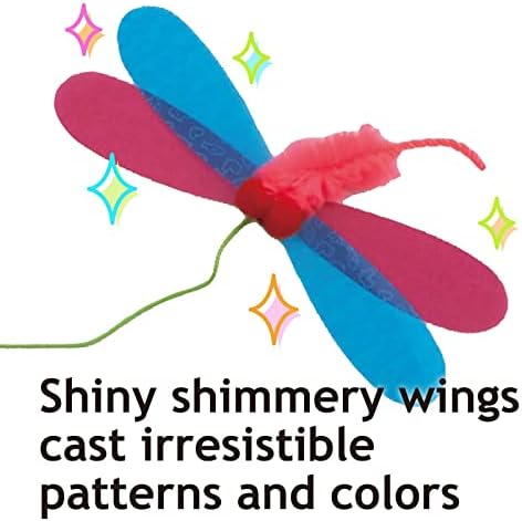 猫壱 NECOICHI Crinkly Critters Cat Feather Teaser Interactive Wand Toy No.1 Selling Cat Toy in Japan