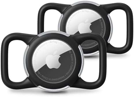 Waterproof AirTag Holder for Dog Collar, Soft Slide-On Dog AirTag Holder | Full-Body Protection, No-Dangle Fit, Ultra-Durable, Lightweight, Tool-Free Installation, Clear Cover, Fits Dog & Cat Collars