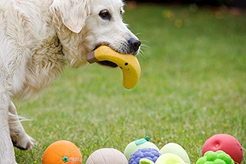Petface Latex Banana Soft Chew Dog Toy, Large (Pack of 1)