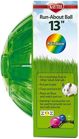 Kaytee 13" Assorted Color Run-About Exercise Ball For Pet Rats & Chinchillas