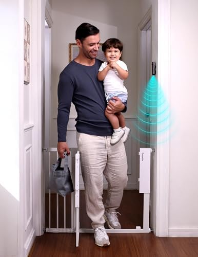 Babelio Smart Baby/Pet Gate, New Generation of Safety Gate with Infrared Auto-Unlock