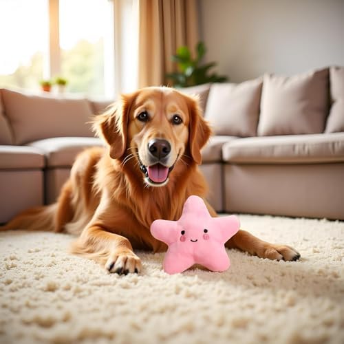 Dog Toys for Small Dogs,Starfish Squeaky Toy, Soft Plush Vocal Dog Plaything Pets Supplies, Squeaky Toys/Chew Toys for Medium Large Dog, Squeak Toys, Pet Toys
