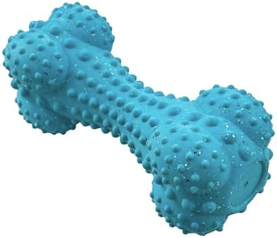 Arlee Rubber Bone Dog Toy for All Dogs, Blue Durable & Natural Rubber Chew Toy for Play, Fetch, Tug & Chewing, Large, 1 Count