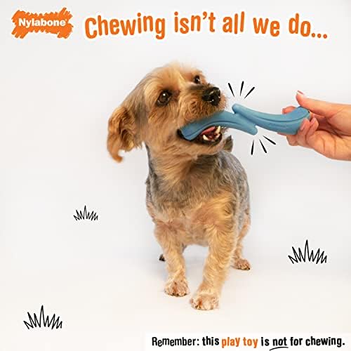Nylabone Stik-GO Interactive Dog Fetch Toy for Small Dogs - Lightweight Flexible Floatable Dog Toy for Creative Play & Exercise