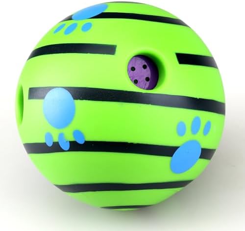 Wobble Giggle Ball, Interactive Dog Toy, Fun Giggle Sounds When Rolled or Shaken