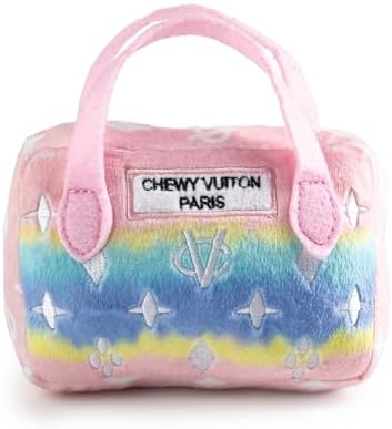 Haute Diggity Dog Chewy Vuiton Handbag Plush Dog Toy, Designer Parody Toy