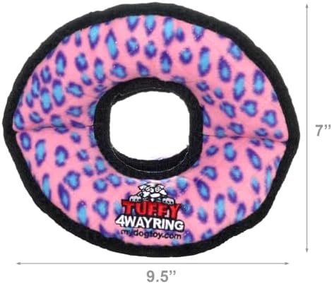 TUFFY® 2 Pack Ultimate 4Way Ring Ultra Durable Plush Dog Toys