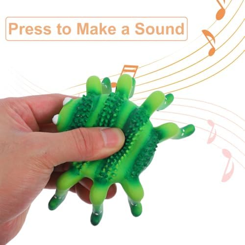 Abaodam Squeaky Latex Dog Toy Small Puppy Teething Chew Toy for Dogs and Cats Spider and Ladybug Figurine Interactive Pet Plaything for Chewers
