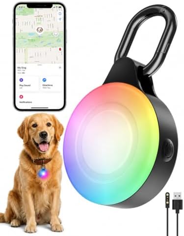 2-in-1 GPS Tracker Dog Light | Smart Tracking Pet LED Light for iOS Only