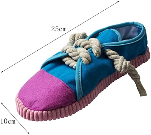 Dog Chew Toys,Creative Shoes Shape Squeaky Toy, Durable and Safe Dog Playing Toy Funny Shoes Sound Toy for Small and Medium Pets