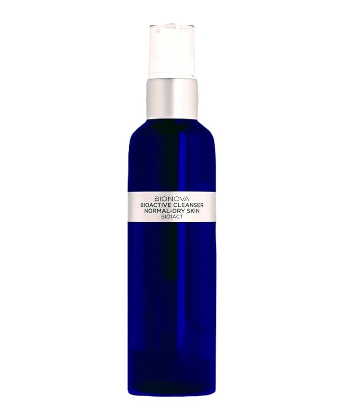 BIONOVA Bioactive Cleanser Normal to Dry Skin - Non-Foaming Facial Cleanser Provides a Gentle Deep Clean Face Wash and Ultra-Hydrating and Moisturizing Treatment (4.5 fl oz)