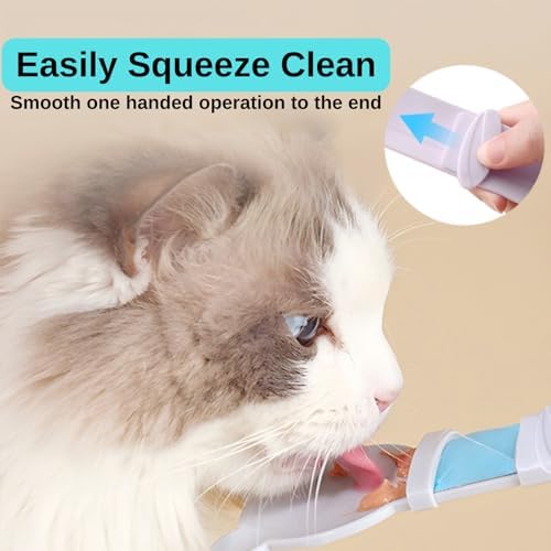 3Pcs Cat Treat Spoon, Lickable Cat Strip Feeder, Cats Treats Squeeze Spoons