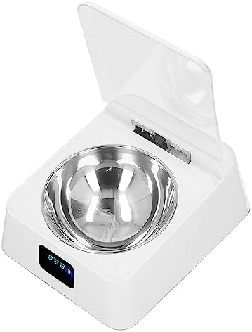 FLEXMAN 350ML Electronic Pet Feeder, Induction Lid Opening Rechargeable Smart Cat Food Dispenser, Dog Cat Feeding Bowl for Small Medium Pet