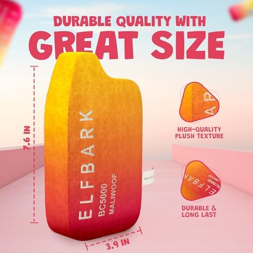 Two Tails Puff Parody Dog Toy – Funny Squeaky Dog Toys for Interactive Play and Training – Durable, Easy to Clean, Birthday Gifts for Small, Medium and Large Dogs - Peach