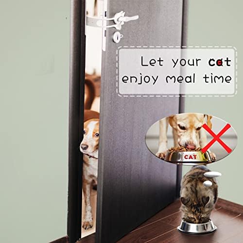 Elilier Cat Door Latch Holder, 8 Adjustable Sizes Stronger Cat Door Stopper | Keep Door Open 1.5" to 8", Let's Cats in and Keeps Dogs Out of Litter & Food, No Tool Required & No Wall Damage