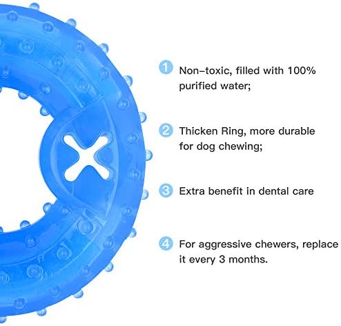NWK Cooling Chew Toy for Dogs, Puppy Teething Toy (Ring)