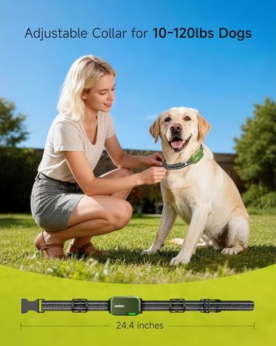 Dog Shock Collar - 4500FT Dog Training Collar with Remote | IPX8 Waterproof Electric Dog Collar with 4 Training Modes Security Lock, Rechargeable eCollar for 10-120lbs Dog(Green 2 Pack)