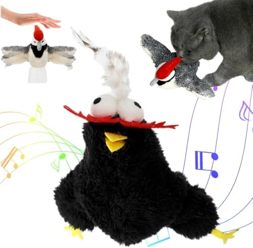 Flying Bat Toy for Dogs & Cats Flapping Wings Interactive Pet Toy (Chick)