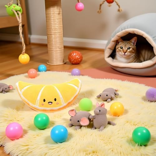 Orange Soft Fruit Series Catnips Cat Toy Interactive Gifts Fish Catnip Toys Doll Simulation Fruit Toy Catnip Toys for Pet
