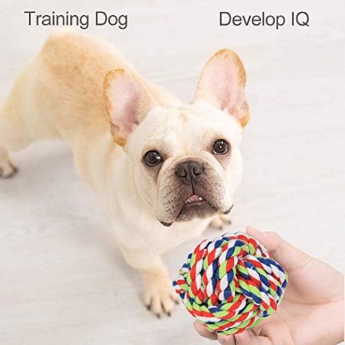 Dog Rope Ball 2Pack - Medium Breeds Knot Ball Rope Toys