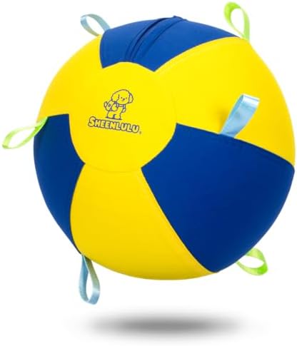 14" Herding Ball for Dogs with Straps & Training Whistle