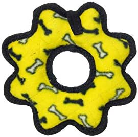 TUFFY® : 2 Pack Gear Ring Dog Toy: Ultra Durable Plush Toy with Multiple Layers & Reinforced Seams, Washable and Floats, Original Construction
