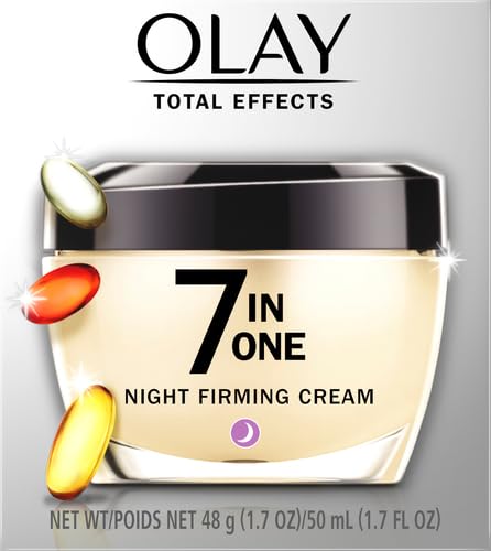 Olay Total Effects Night Firming Cream Face Moisturizer,1.7 oz,(Pack of 2)