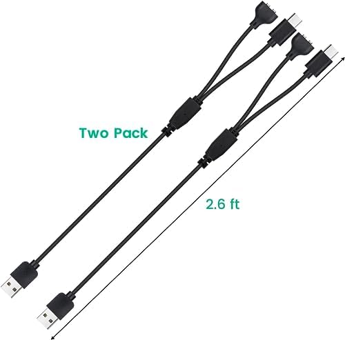 2-Pack Charger for Delupet Dog Training Collar, Magnetic Charging Cable
