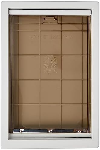 Ideal Pet Products Designer Series Plastic Pet Door | Telescoping Frame, Extra Large, 10.5" x 15" Flap Size