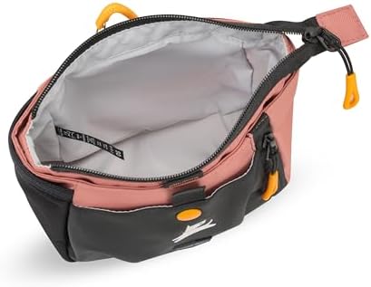 OllyDog Backcountry Day Bag | Dog Training Treat Pouch | Eco-Friendly Recycled Fabric Fanny Pack with Zipper Closure, Built-in Poop Bag Dispenser & Adjustable Waist Belt (Desert)
