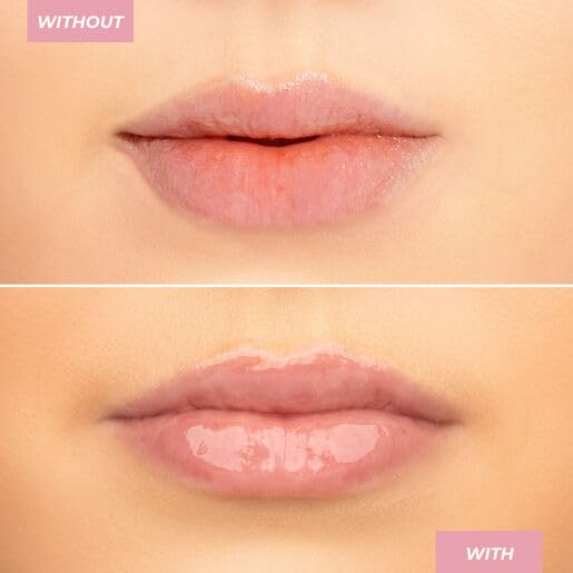 MCoBeauty - Peptide Treatment - High Gloss Lip Plumper with Peptides and Shea Butter - Nude Beige Shade - Plumps and Smooths - Softens Appearance of Dry Lips - Lip Glosses - Stocking Stuffers