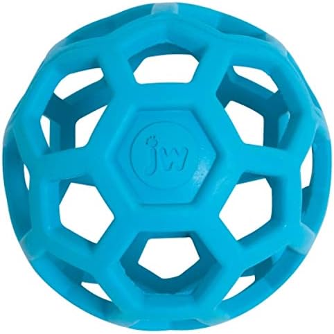 JW Pet HOLEE Roller Ball Dog Chew Treat Fetch Bouncy Toy Medium 5 inch Bundle 3