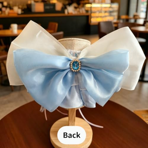 Cat Dog Lace Bow Collar Luxury Elastic Neckline (#4)